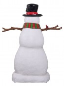 Snowman With Gifts & Bird Friend Resin Life Size Christmas Ornament - 1.5m