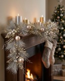1.5m Decorated Champagne Weymouth Pine Garland | Berries & Baubles