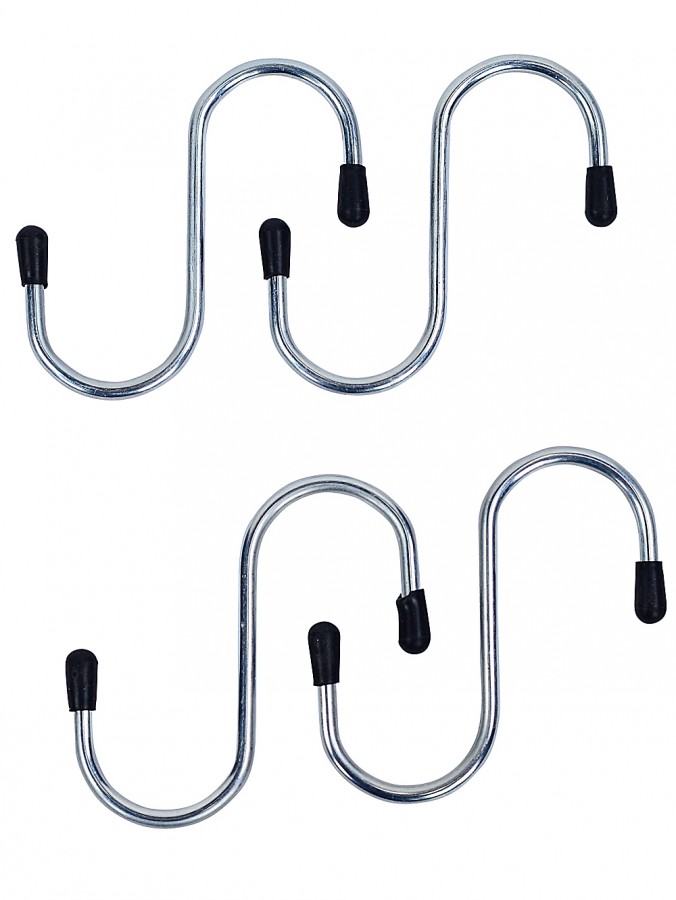4x 75mm S Shaped Hooks With Grip Christmas Decorating Accessory