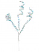38cm Iridescent Sequin Curly Swirl Spray Christmas Tree Clip Pick