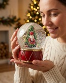 16cm Nutcracker & Christmas Tree Waterball Christmas Snow Globe