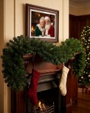 2.7m Thick Balsam Pine Christmas Garland | 380 Tips