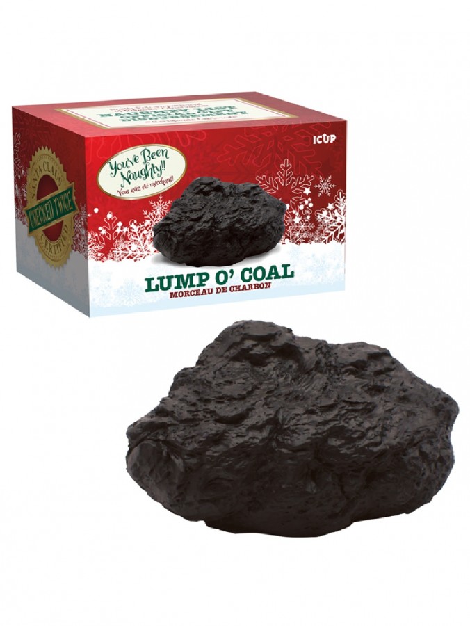 Naughty Boys & Girls Novelty Lump Of Coal - Certified by Santa!