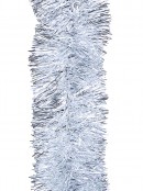 5m Silver Metallic Fir Needle 8ply 15cm Tinsel Garland