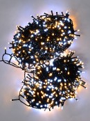 1000 Cool & Warm White LED Concave Bulb WiFi Christmas String Lights - 50m