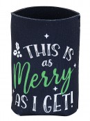 Assorted 10cm Santa Suit Or Christmas Text Themed Stubby & Can Holders