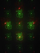 Red & Green Laser Light with 16 Images