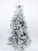 Fort Leura Pine Moderately Flocked Christmas Tree With 1499 Tips - 2m