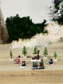 Enjoying The Winter Park Days Of Yore Scene Christmas Figurines - 10 Piece Set