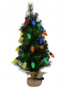 25 Multi Colour LED Pinecones 3.6m String Fairy Battery Light