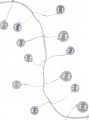 1.8m Clear Iridescent Soap Bubble Look Bauble Christmas Vine Garland