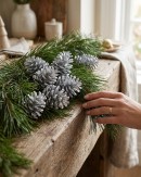 Natural Large Silver Glittered Pinecones | 200g