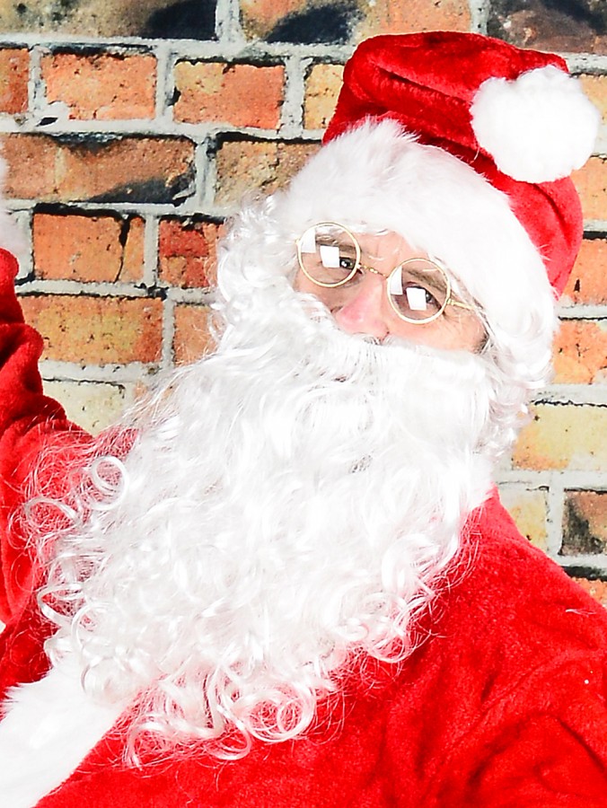 White Santa Costume Beard - One Size Fits Most