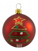 Classic Christmas Coloured Baubles - 9 x 60mm