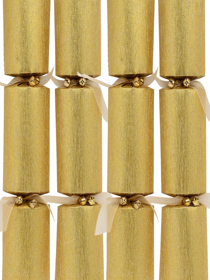 Christmas Jingle Gold Glitter Thread Look Design Bon Bons - 6 x 35cm