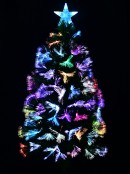 90cm Vivid Multi Colour Dynamic LED Fibre Optic Christmas Tree With 85 Tips