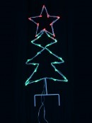 Green & Red LED String Light Christmas Tree Solar Path Lights - 3 x 54cm