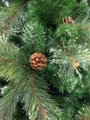Swiss Pine Christmas Tree With Shortleaf Pine Cones & Twigs - 2.3m