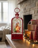 24cm Elves, Candy & Gingerbread LED Christmas Snow Globe Lantern