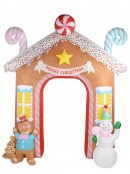 Gingerbread & Candy Theme Arch Illuminated Christmas Inflatable Display - 3m