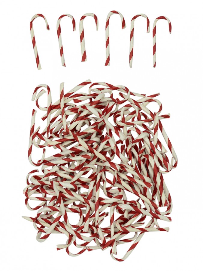 Candy Cane Figurines - 50mm x 100 Pieces