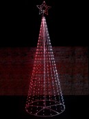 3.6m Multi Colour Digital LED Giant Conical Outdoor Christmas Tree