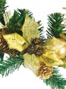 Pre-Decorated Gold Wire Spun Wreath - 24cm