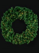 Giant Balsam Pine Needle Pre-Lit Christmas Wreath With 420 Tips - 1.2m
