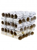 50x Gold & Silver Snowflake On White Christmas Bon Bons (Crackers) | 34cm