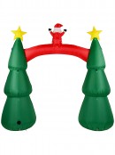 2.5m Santa On Decorated Trees Arch Illuminated Christmas Inflatable