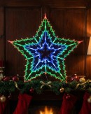 53cm Concentric Stars Multi Colour LED Outdoor Christmas String Light Display