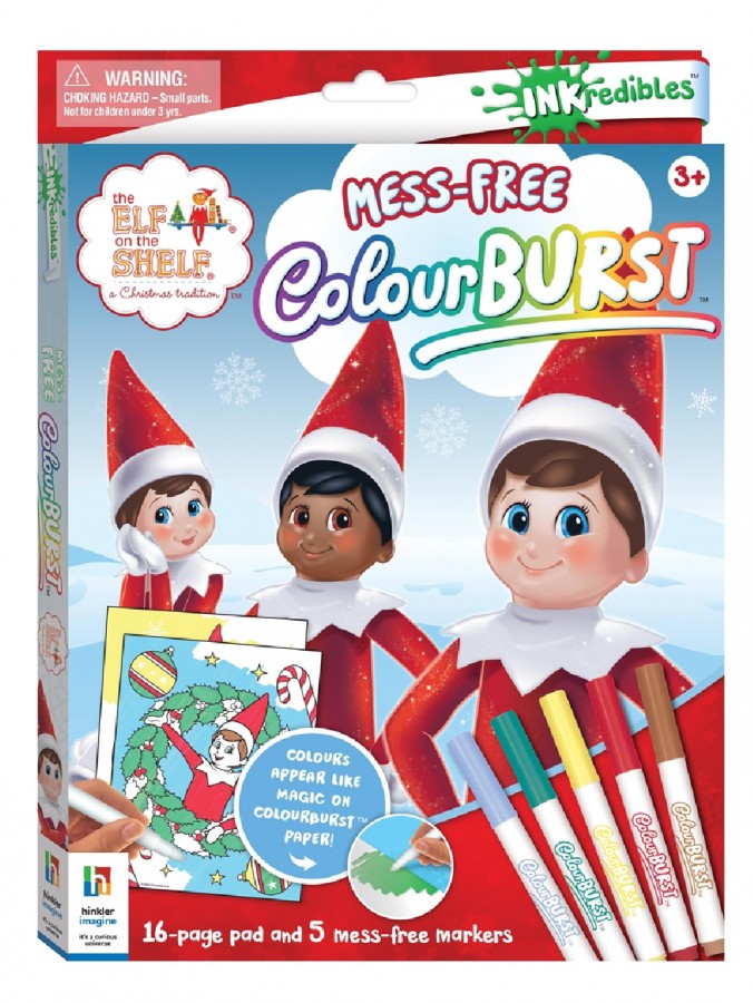 Official Elf On The Shelf Mess-Free ColourBurst Book | INKredibles Magic Ink Set