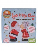 Kissing Santa & Mrs Claus Christmas Salt & Pepper Shakers - Set of 2