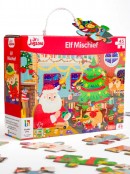 Elf Mischief Christmas Reversible Junior Jigsaw Puzzle - 45 pieces