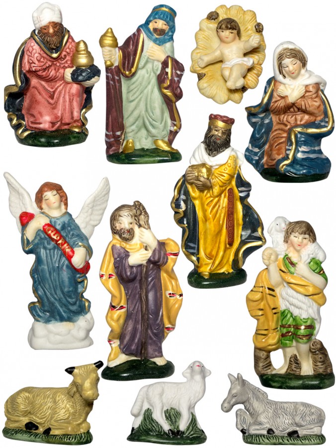 11 Porcelain Piece Nativity Set - 9cm ( Joseph )