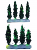 Fibre Optic Trees Figurine - 2 pieces