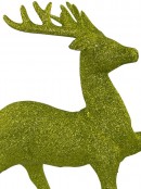 Lime Green Prancing Reindeer Ornament - 20cm
