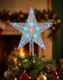Large Multi Colour LED Star Christmas Tree Topper | 22cm