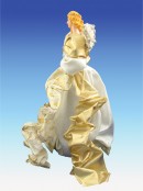 Cream & Gold With Wings Decorative Angel - 47cm