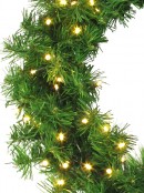 60 Warm White Lighting Connect LED Pine Wreath - 50cm