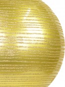 Gold Gloss With Thin Gold Glitter Stripe Large Bauble Display Decoration - 25cm