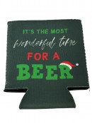 Assorted 10cm Santa Suit Or Christmas Text Themed Stubby & Can Holders