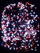 1000 Red & Cool White LED 50m String Fairy Light