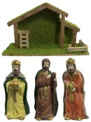 11 Piece Nativity Scene - 38cm (stable)