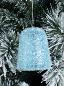 80mm Pastel Blue Sugar Gummy Look Christmas Bauble