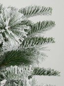 Snow Dusted Hinged Pine Christmas Tree With 946 Tips - 2.1m