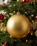 Imperial Gold Metallic Majestic Large Display Bauble | 20cm