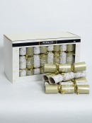 Olive Green & White Snowflakes & Font Christmas Cracker Bon Bons - 50 x 22cm