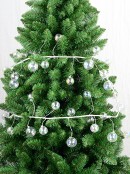 1.8m Clear Iridescent Soap Bubble Look Bauble Christmas Vine Garland