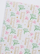 Assorted 3m x 70cm Christmas Decor, Icon & Motto Paper Gift Wrap